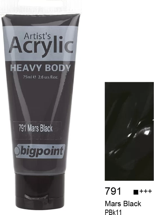 Akrilik Boya 75 ml Mars Black 791