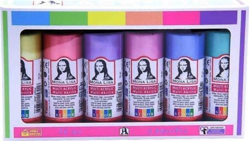 Akrilik Boya Multi 6x70 ml İnci Set