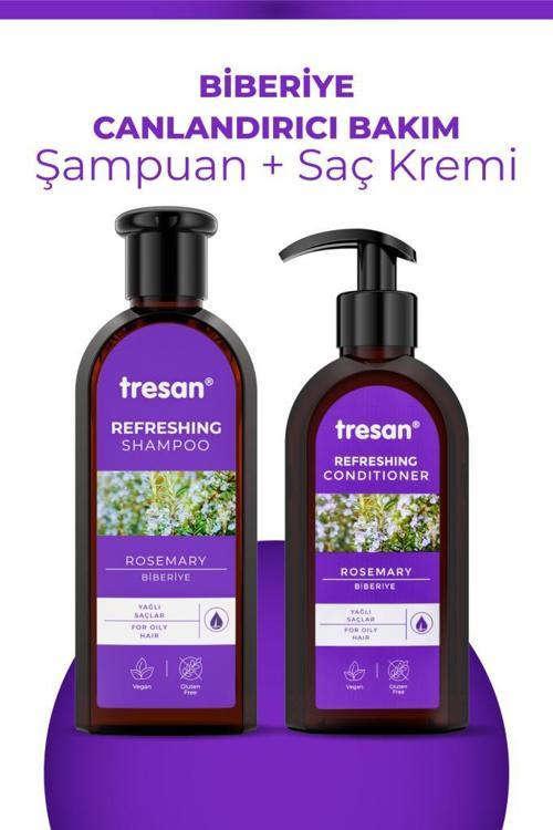 Biberiye Canlandırıcı Bakım Şampuanı 300 ml + Saç Kremi 300 ml