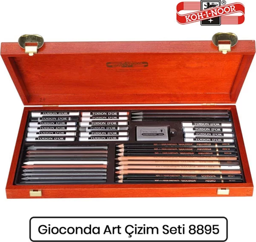 Gioconda Artist Set Ahşap Kutu Çizim Seti 8895