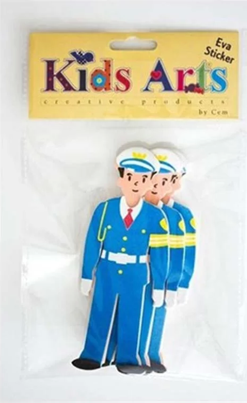 Kids Arts Eva Sticker Polis St-105594