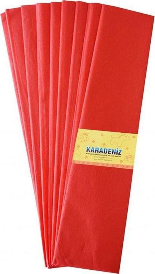 Lüx Krapon Kağıdı 10lu 50cmx2m Kırmızı