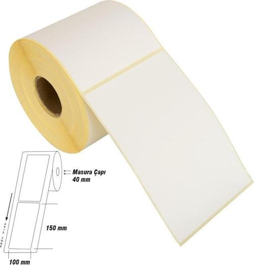 Ekstra Geniş Termal Barkod Etiketi 150x100mm (250 li Rulo)