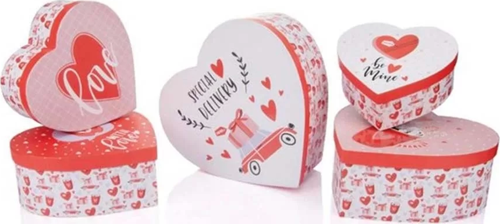 Valentines Carıtas Kalp 4 Nolu Kutu 190x200x85mm Bx0656-04