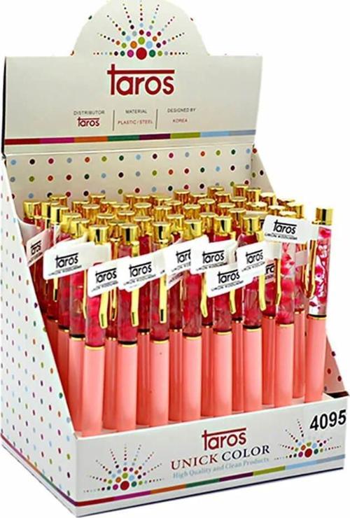 Unick Color Water Red Flower Tükenmez Kalem 4095