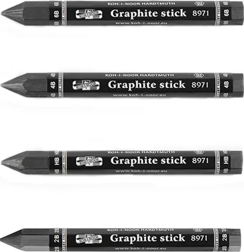 Graphite Stick Jumbo Woodless Grafit Kalemi 8971