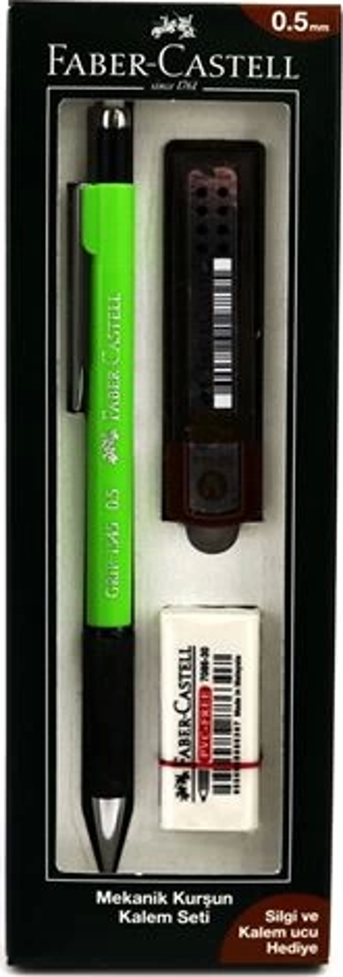 FABER-CASTELL GRİP II VERSATİL KALEM 05+UÇ+SİLGİ SETİ