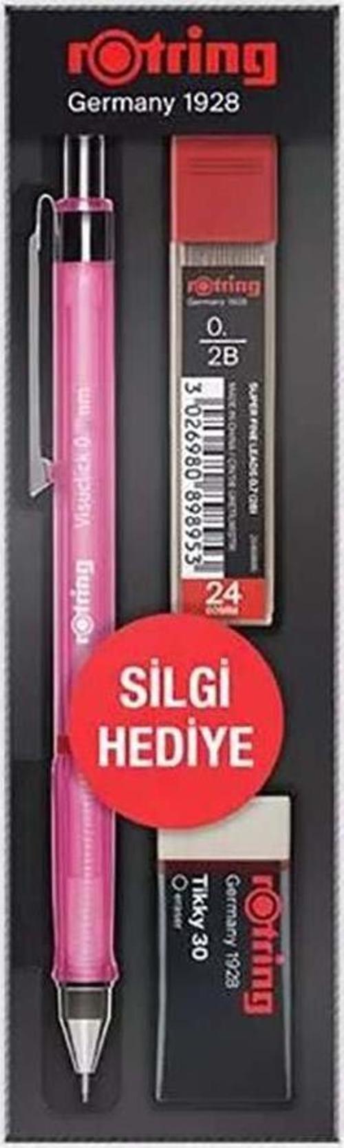 Visuclick Versatil+Min+Silgi 3’lü Okul Seti- 0.5 mm Pembe