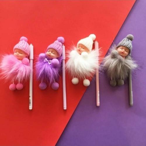 Uyuyan Bebek Tüylü Jel Tükenmez Kalem MD-029