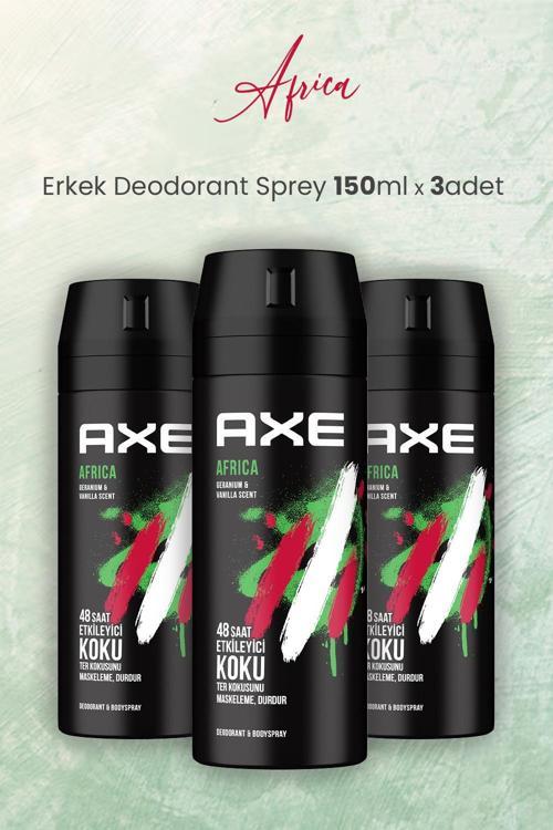 Africa Erkek Deodorant Sprey 150 ml x 3 Adet