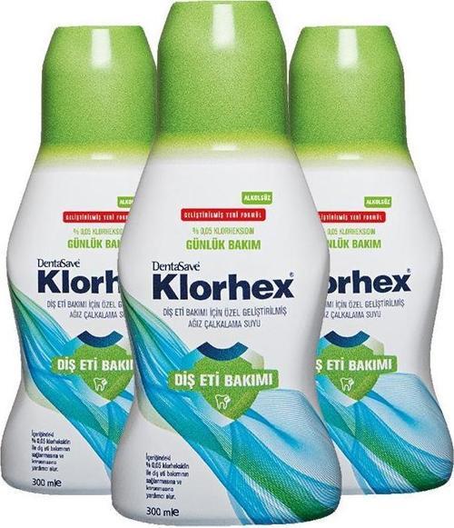 Klorhex Günlük Bakım Ağız Çalkalama Suyu 300 ml x 3