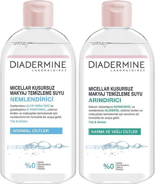 Micellar Kusursuz Makyaj Temizleme Suyu 2'li Set, Arındırıcı + Nemlendirici 400 ml