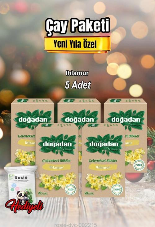 Ihlamur Çayı 20'li  X 5 ve Rosıe Pamuk