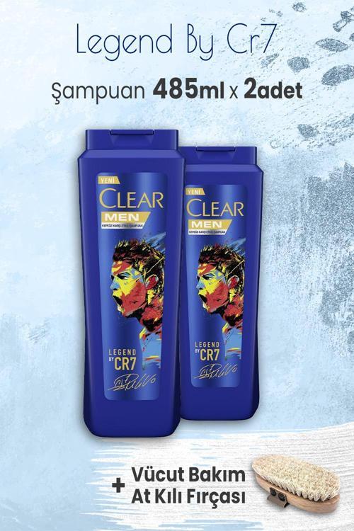 Legend By Cristiano Ronaldo 485 ml x 2 Adet ve Vücut Bakım At Kılı Fırçası