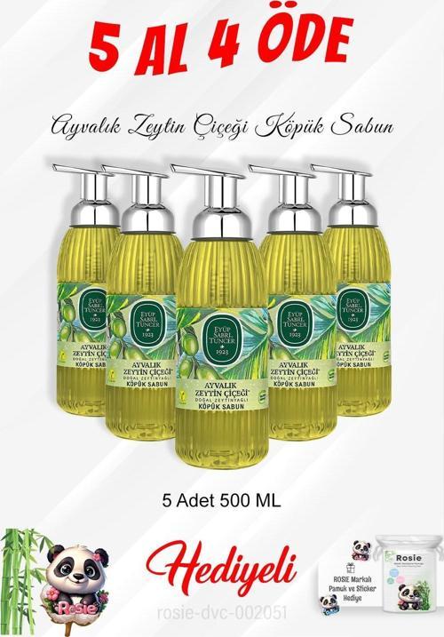  Köpük Sabun 500 ML Ayvalık Zeytin Çiçeği 5 Al 4 Öde ve Rosie Pamuk