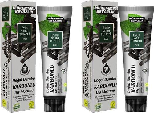 Doğal Bambu Aktif Karbonlu Diş Macunu 75 ml x 2