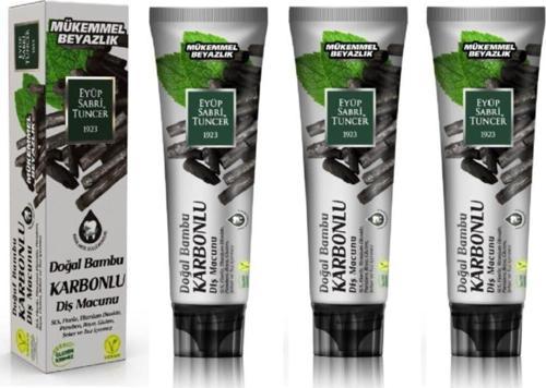 Doğal Bambu Aktif Karbonlu Diş Macunu 75 ml x 3