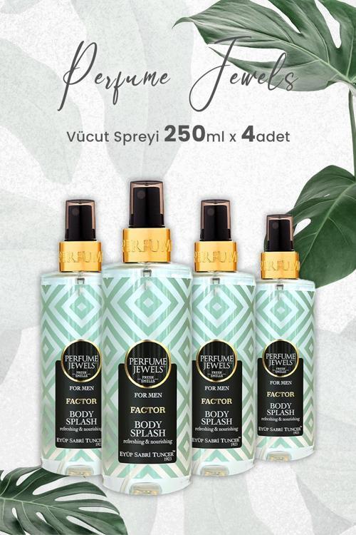Body Splash Factor 250 ml x 4 Adet