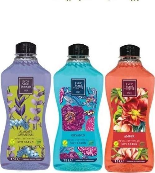 Alaçatı Lavantası, Okyanus ve Amber Sıvı Sabun 1500 ml