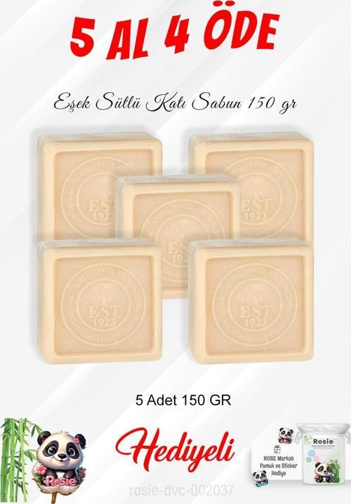 Eşek Sütü Katı Sabun 150 gr 5 Al 4 Öde ve Rosie Pamuk