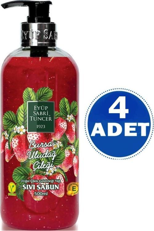 Bursa Uludağ Çileği Sıvı Sabun 500 ml x 4 Adet