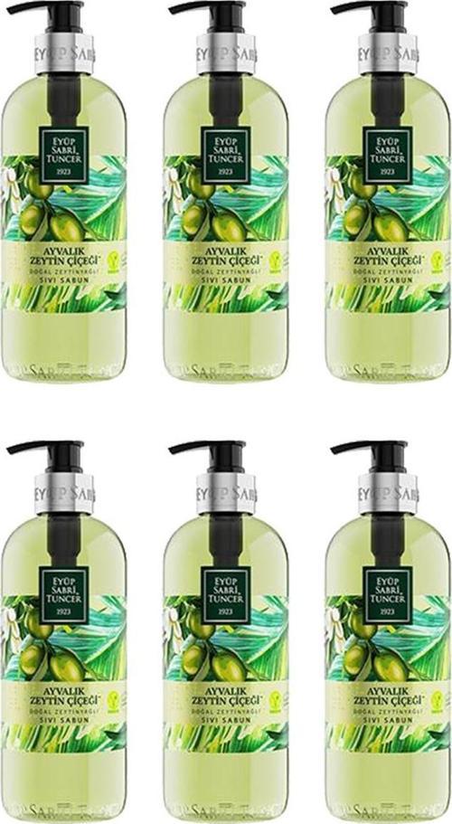 Ayvalık Zeytin Çiçeği Doğal Zeytinyağlı Sıvı Sabun 500 ml - 6 Adet