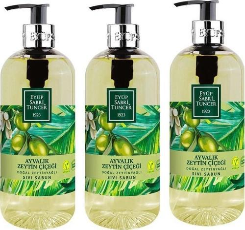 Ayvalık Zeytin Çiçeği Doğal Zeytinyağlı Sıvı Sabun 500 ml X 3 Adet