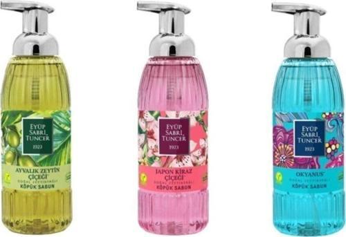 Ayvalık Zeytin Çiçeği, Japon Kiraz Çiçeği ve Okyanus Köpük Sabun 500 ml