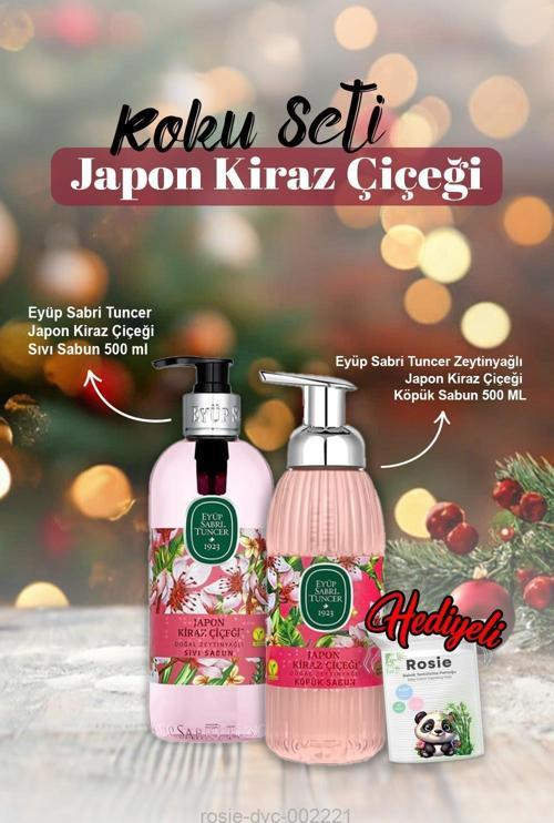 Eyüp Sabri Sıvı ve Köpük Sabun 500 ml Japon Kiraz Çiçeği ve Rosie Pamuk