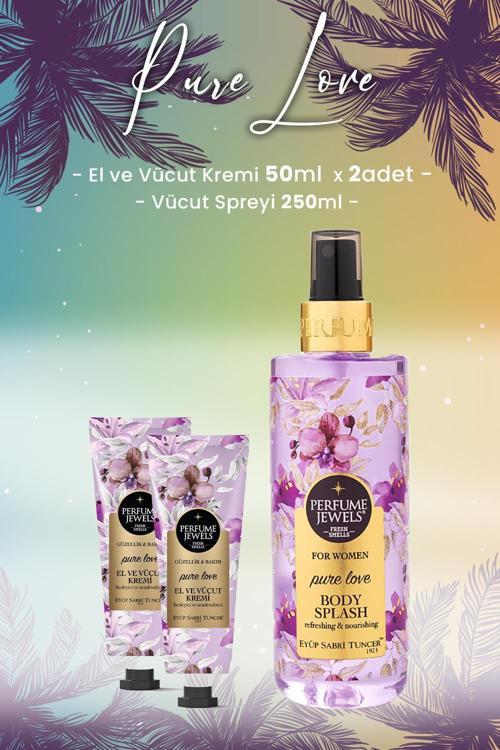 Pure Love Vücut Spreyi 250 ml ve Krem 50 ml x 2 Adet
