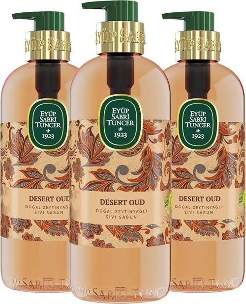 Desert Oud Doğal Zeytinyağlı Sıvı Sabun 500 ml x 3