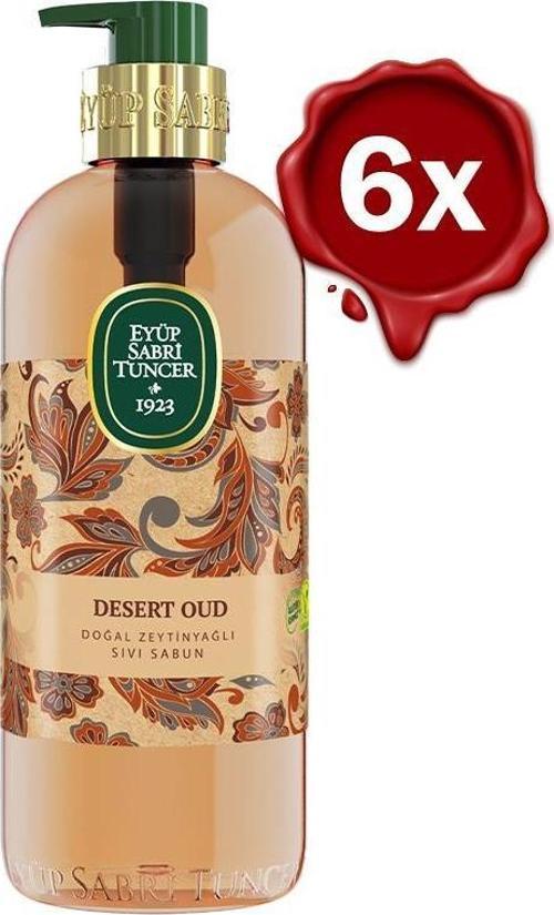 Desert Oud Doğal Zeytinyağlı Sıvı Sabun 500 ml x 6