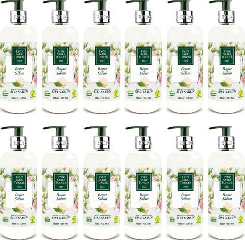 Beyaz Sabun Sıvı Sabun 500 ml x 12 Adet