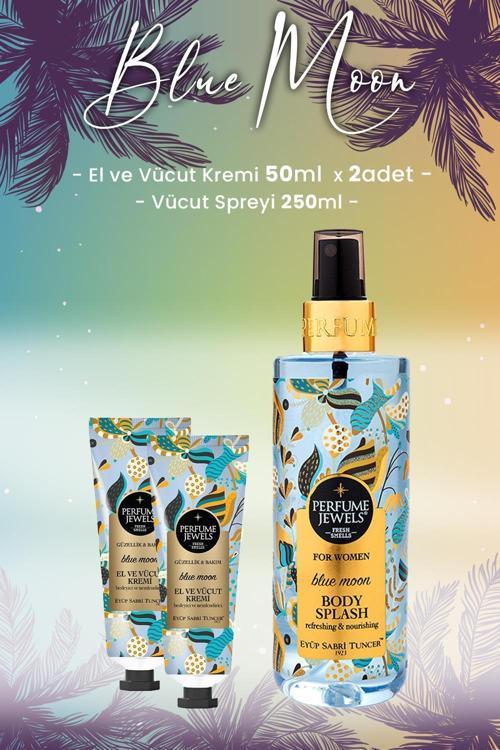 Blue Moon Vücut Spreyi 250 ml ve Krem 50 ml x 2 Adet