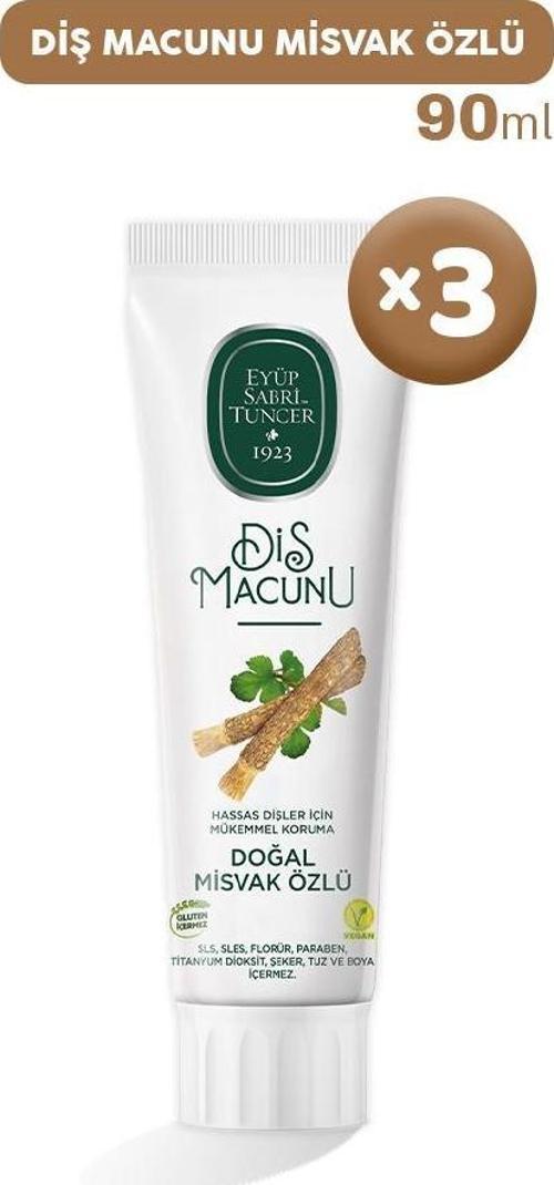 Diş Macunu Misvak Özlü 90 ml x 3
