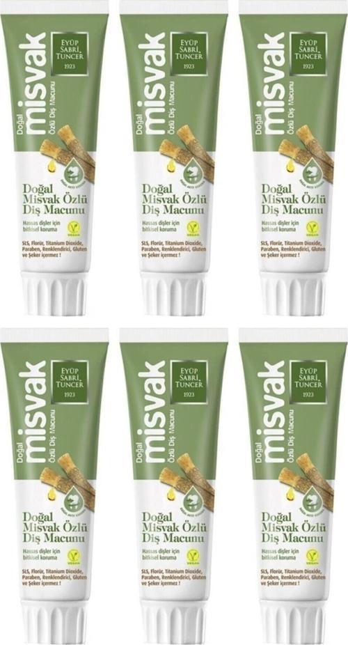 Doğal Misvak Özlü Diş Macunu 75 ML x 6