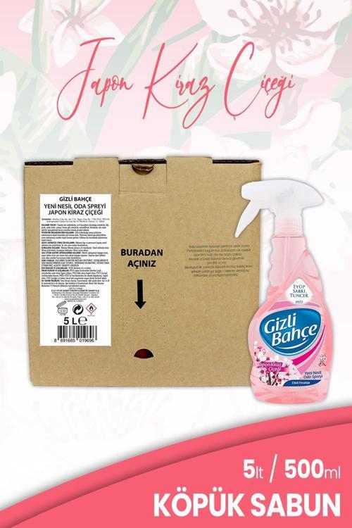Japon Kiraz Çiçeği Oda Spreyi 5 lt ve 500 ml