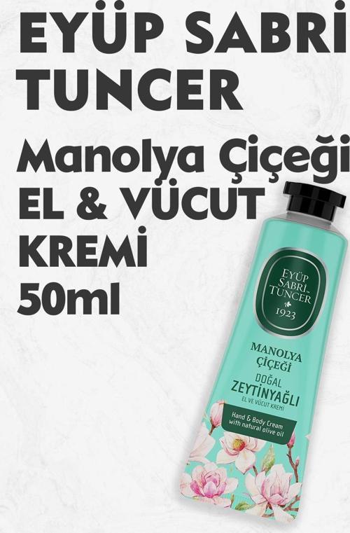 El ve Vücut Kremi Manolya Çiçeği 50 ml