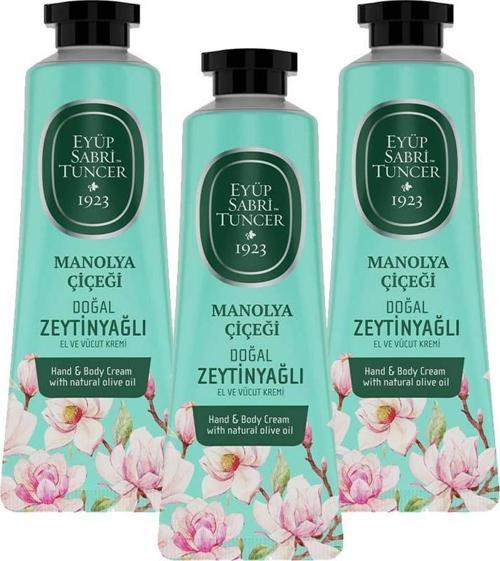 El ve Vücut Kremi Manolya Çiçeği 50 ml x 3