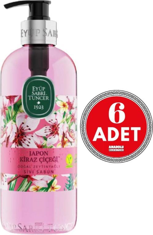 Japon Kiraz Çiçeği Sıvı Sabun 500 ml x 6 Adet