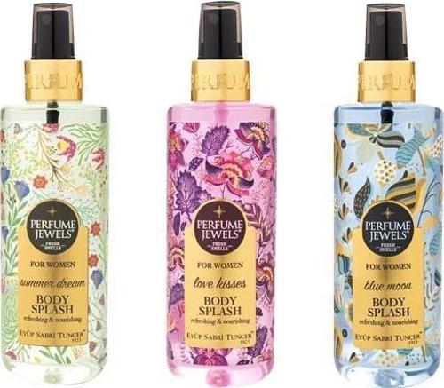 Kadınlar İçin Vücut Spreyi Summer Dream, Love Kisses, Blue Moon 250 ml