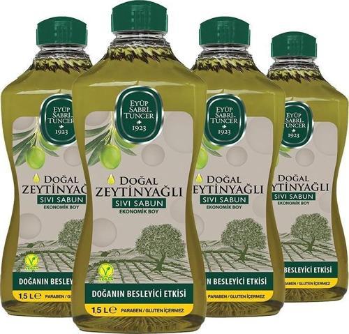 Doğal Zeytinyağlı Sıvı Sabun 1.5 lt x 4
