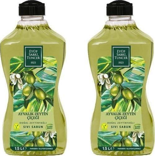 Doğal Zeytinyağlı Sıvı Sabun Ayvalık Zeytin Çiçeği 1500 ML x 2