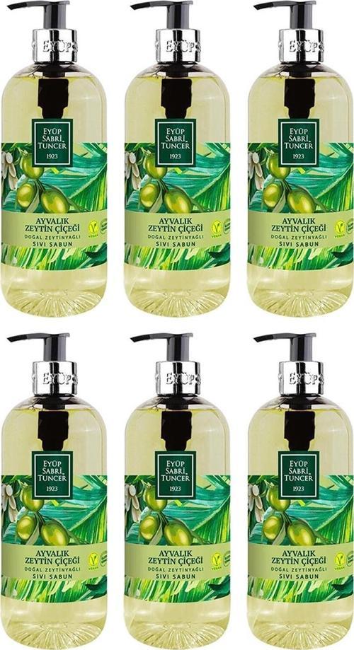 Doğal Zeytinyağlı Sıvı Sabun Ayvalık Zeytin Çiçeği 500 ml x 6 Adet