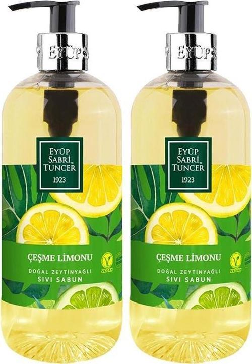 Doğal Zeytinyağlı Sıvı Sabun Çeşme Limonu 500 ml x 2 Adet