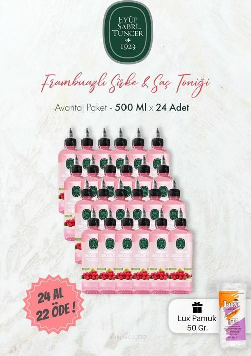Frambuazlı Sirke & Saç Toniği 500 ml 24 AL 22 ÖDE ve Pamuk