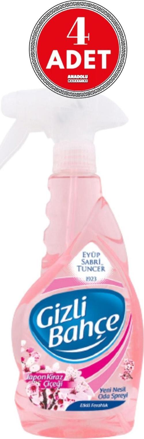 Gizli Bahçe Oda Kokusu Japon Kiraz Çiçeği 500 ml x 4 Adet