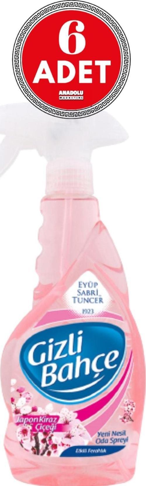 Gizli Bahçe Oda Kokusu Japon Kiraz Çiçeği 500 ml x 6 Adet