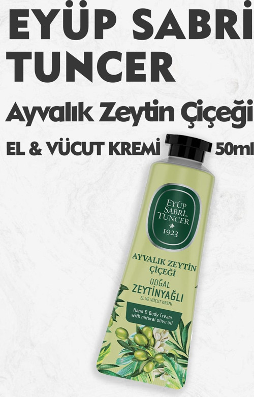 El ve Vücut Kremi Ayvalık Zeytin Çiçeği 50 ml
