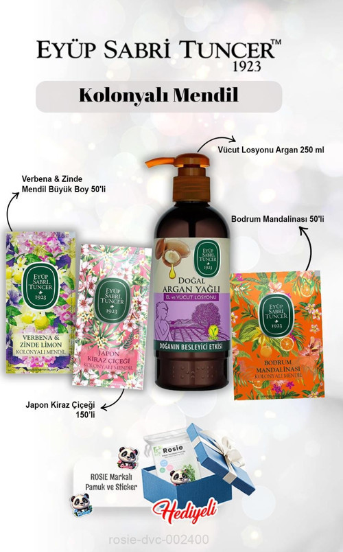 Verbena & Zinde Limon Kolonyalı Mendil Büyük Boy 50'li